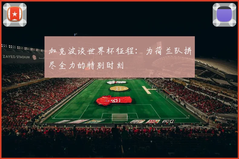 加克波谈世界杯征程：为荷兰队拼尽全力的特别时刻